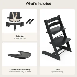 Tripp Trapp High Chair² + Tray Bundle