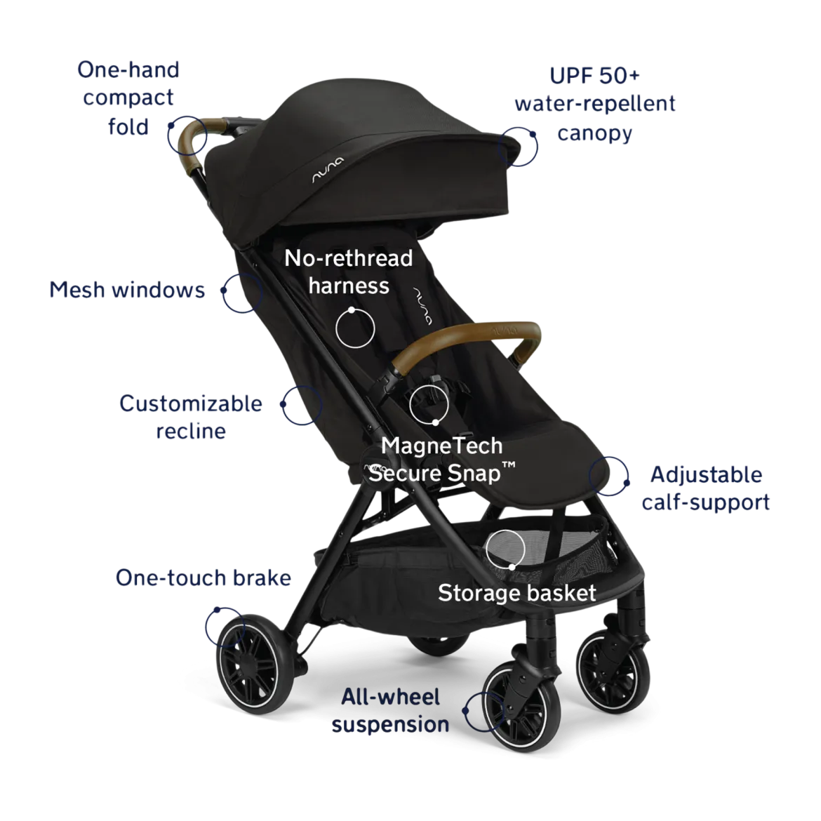 TRVL Easy Fold Compact Stroller & Carry Bag