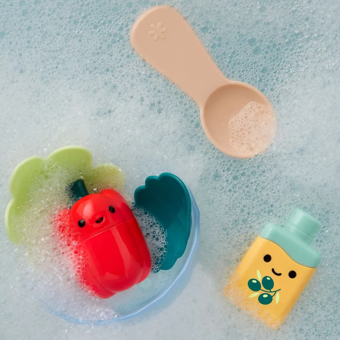 Tub-to-Table Cafe Prep & Serve Salad Bath Toy Set