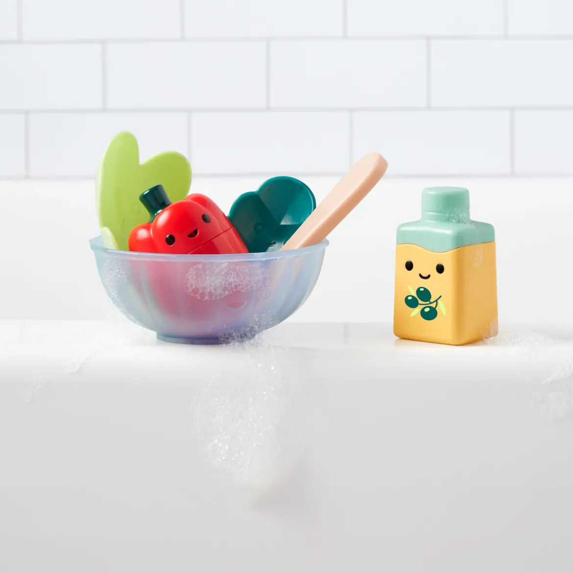 Tub-to-Table Cafe Prep & Serve Salad Bath Toy Set