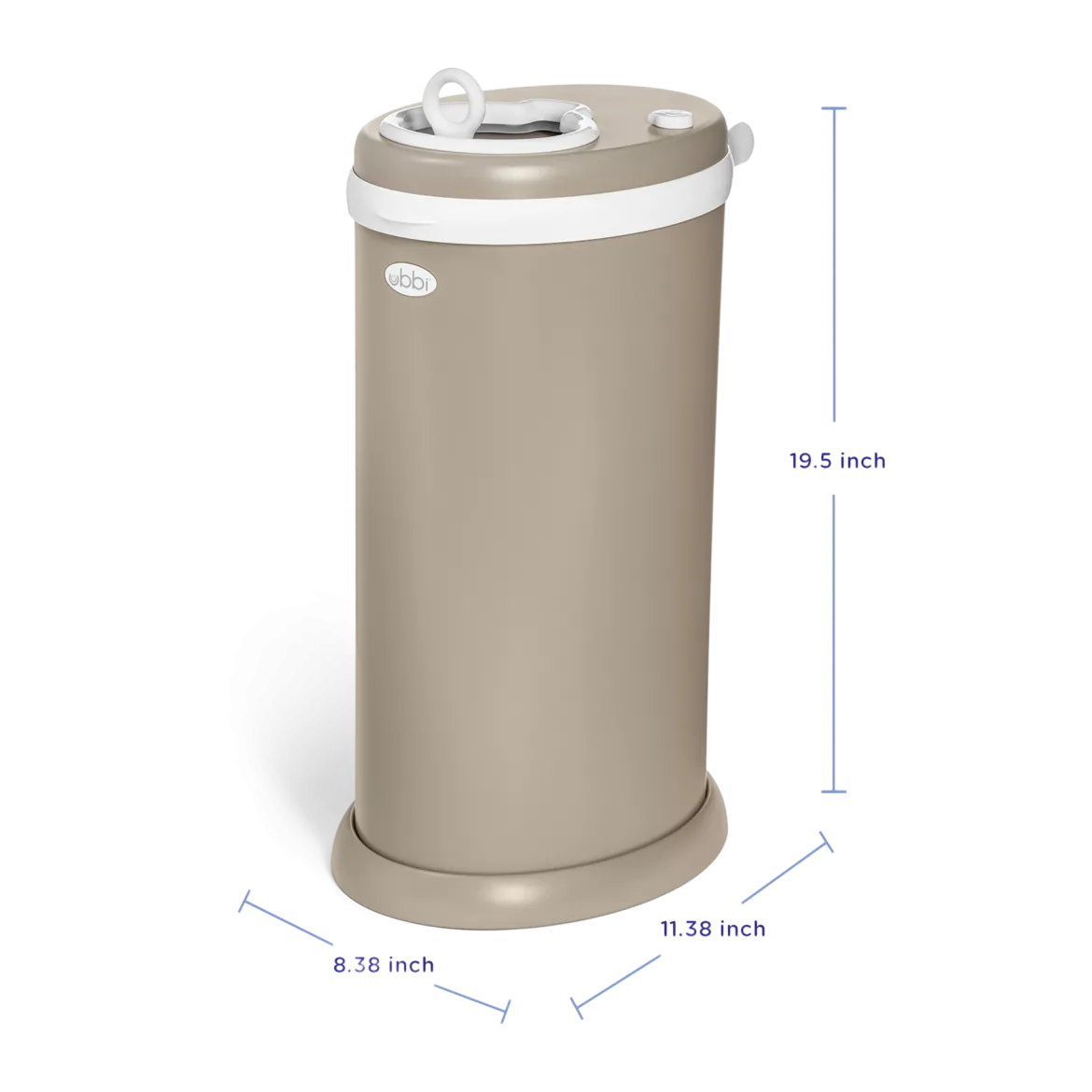 Ubbi x Babylist Matte Steel Diaper Pail