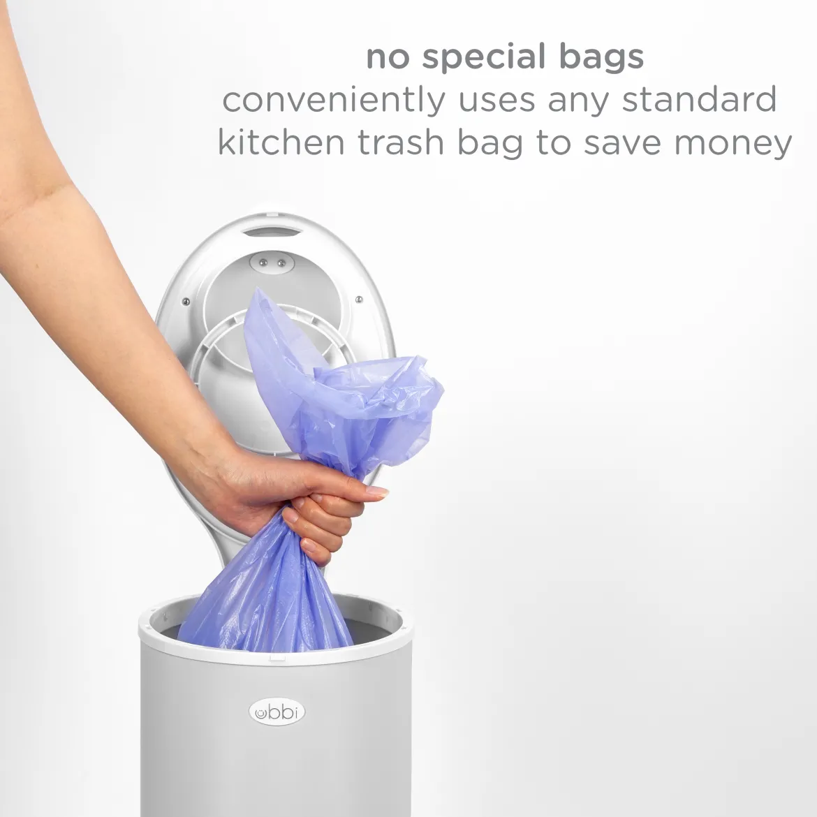Ubbi x Babylist Matte Steel Diaper Pail