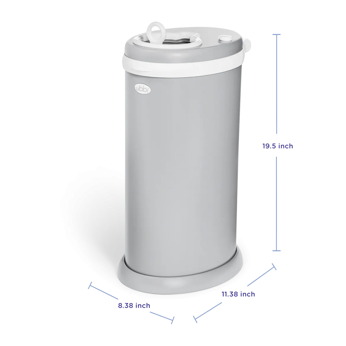 Ubbi x Babylist Matte Steel Diaper Pail