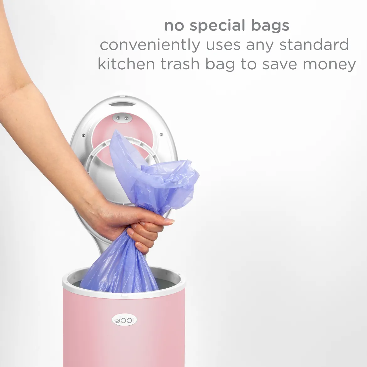 Ubbi x Babylist Matte Steel Diaper Pail