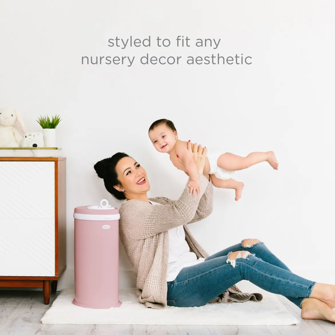 Ubbi x Babylist Matte Steel Diaper Pail