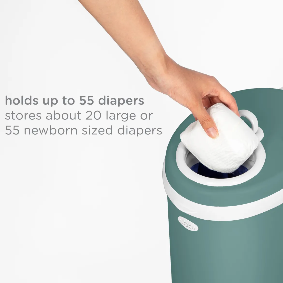 Ubbi x Babylist Matte Steel Diaper Pail