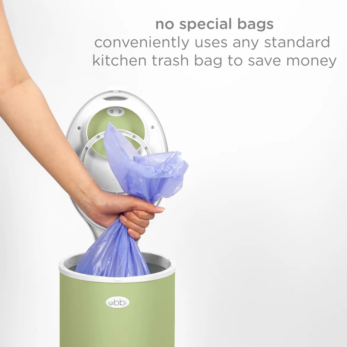 Ubbi x Babylist Matte Steel Diaper Pail