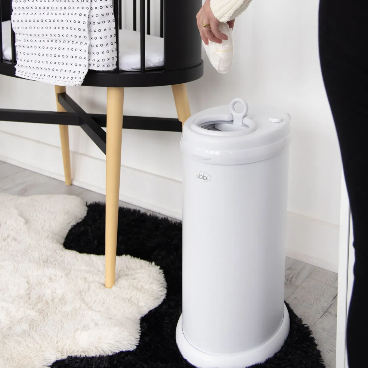 Ubbi x Babylist Matte Steel Diaper Pail