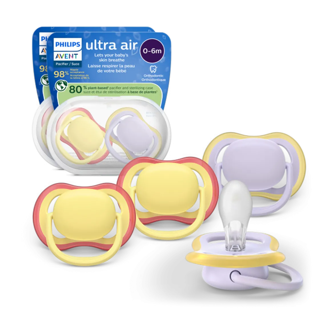 Ultra Air Pacifier 0-6M (4 Pack)