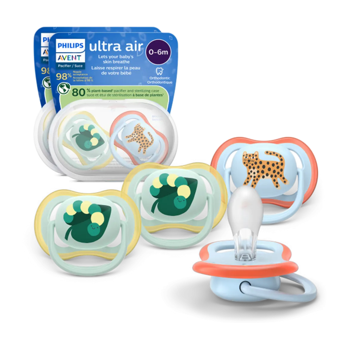 Ultra Air Pacifier 0-6M (4 Pack)