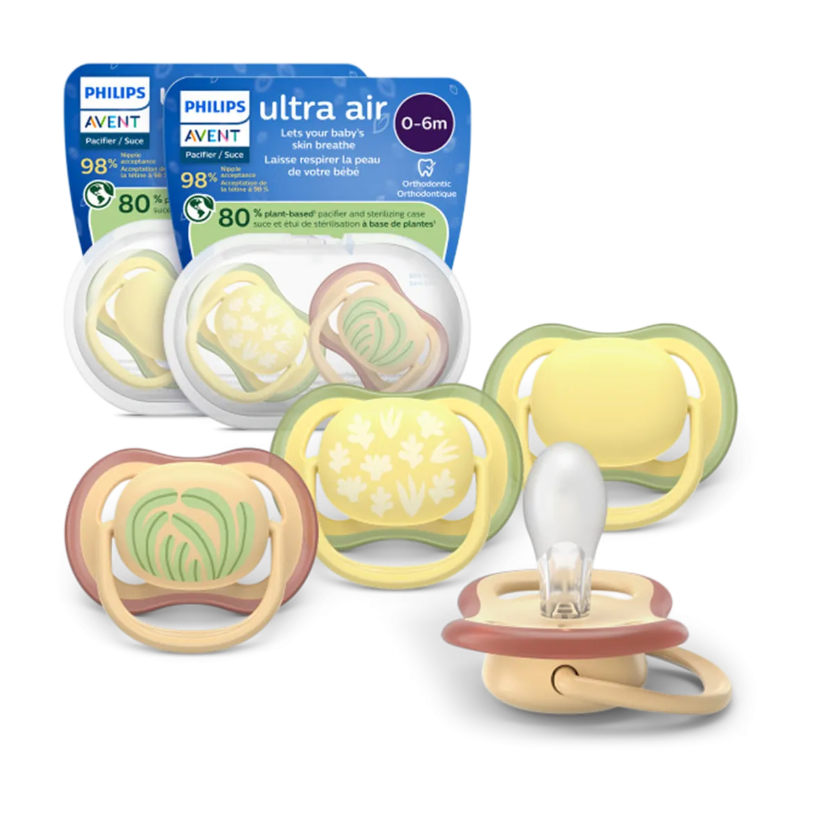 Ultra Air Pacifier 0-6M (4 Pack)