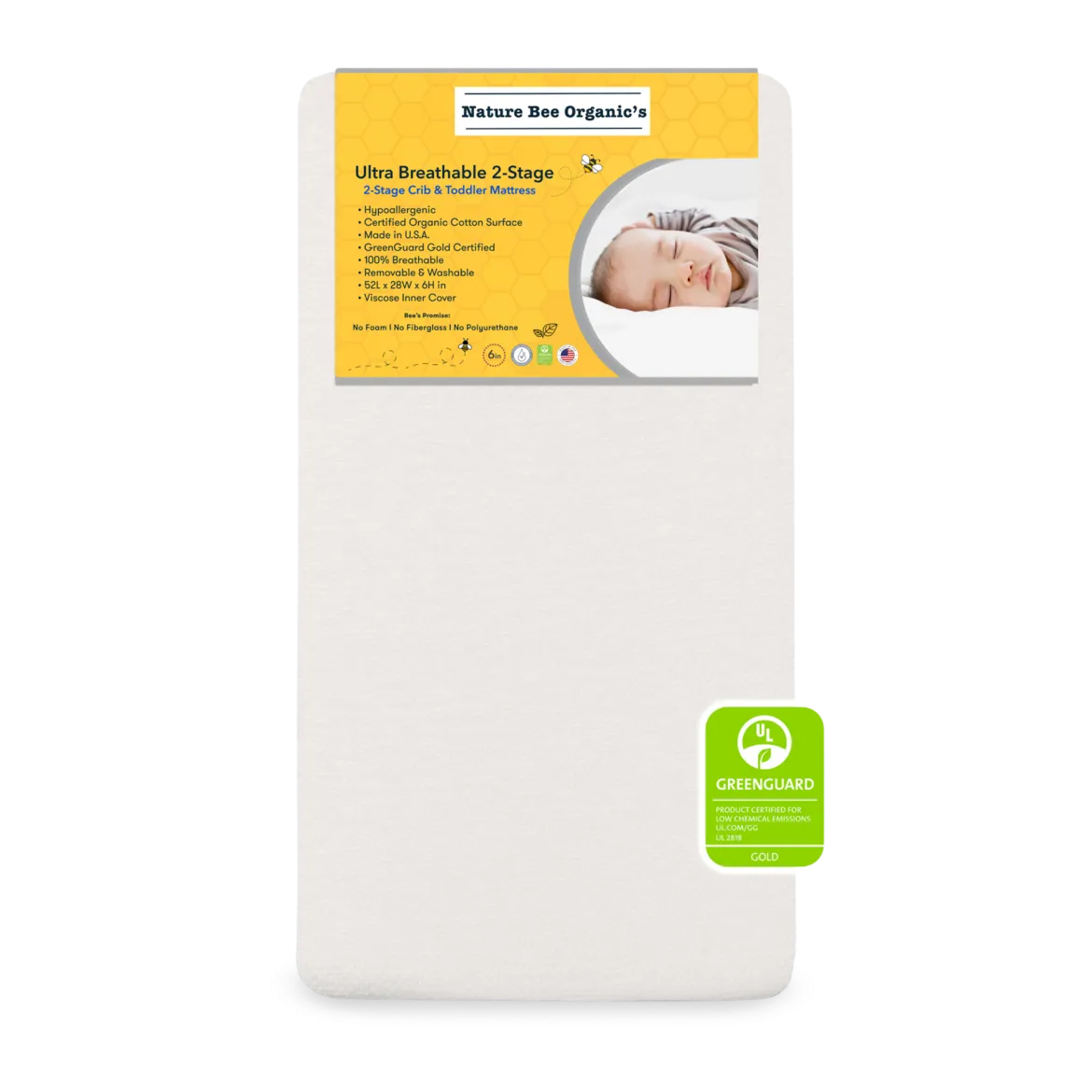 Ultra Breathable Crib & Toddler Mattress