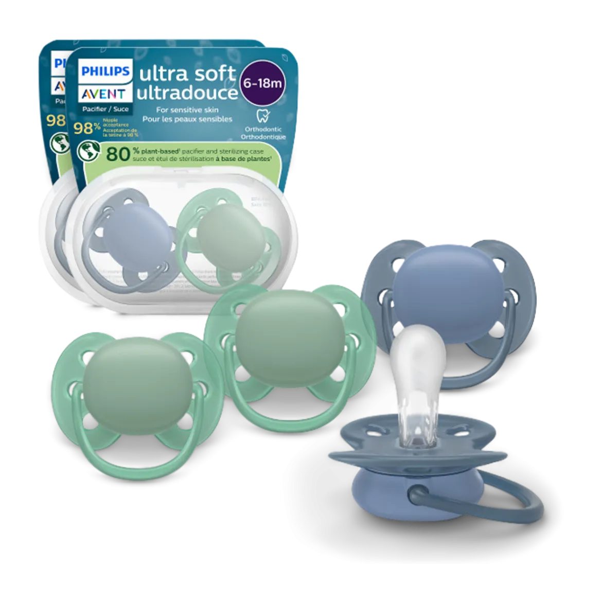 Ultra Soft Pacifier 6-18M (4 Pack)