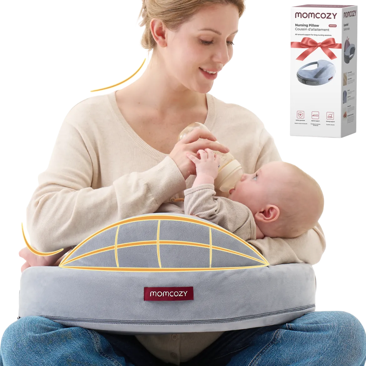 Upgraded Adjustable Nursing Pillow