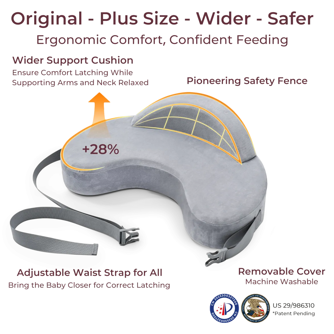 Upgraded Adjustable Nursing Pillow
