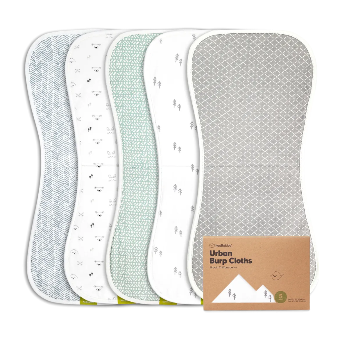 Urban Burp Cloths (5 Pack)