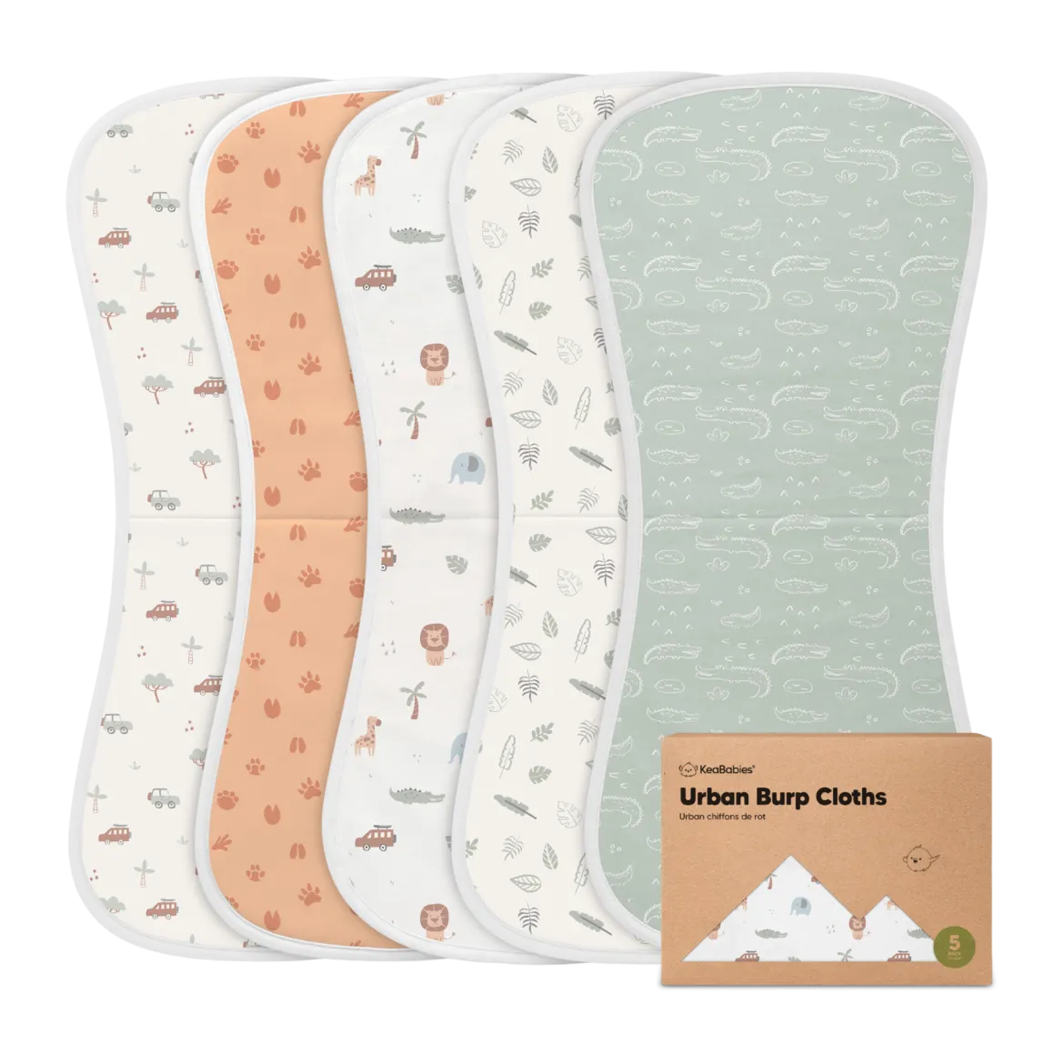 Urban Burp Cloths (5 Pack)