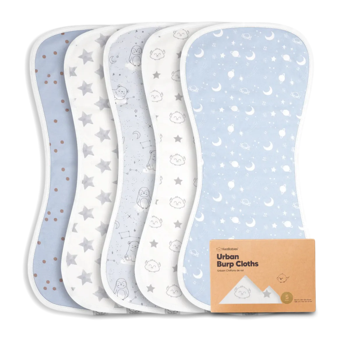Urban Burp Cloths (5 Pack)