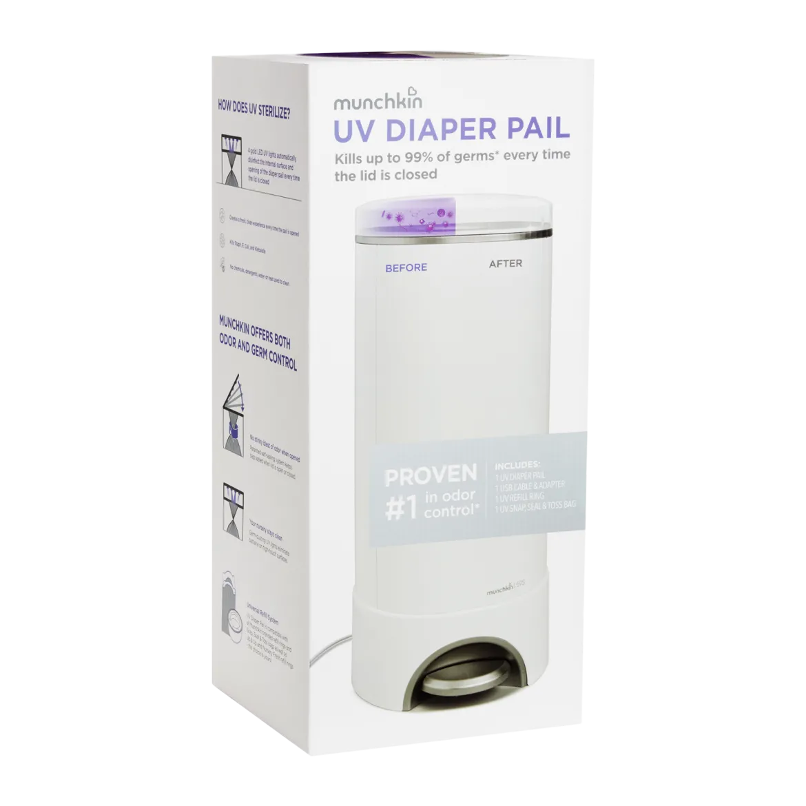UV STEP Diaper Pail