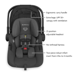 Vista V3 Stroller & Aria V2 Lightweight Infant Car Seat Travel System