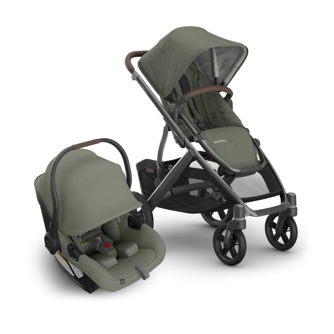 Vista V3 Stroller & Aria V2 Lightweight Infant Car Seat Travel System