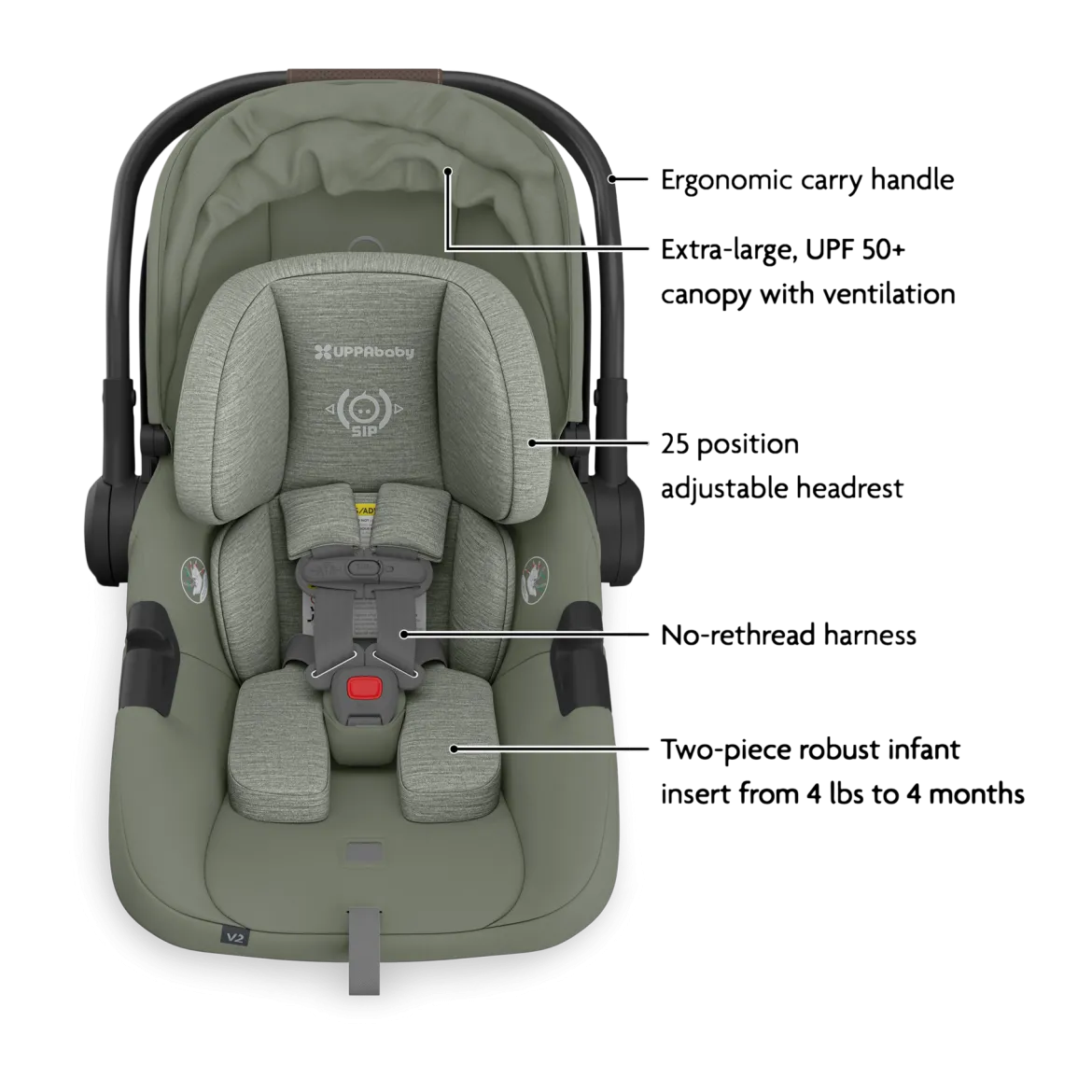 Vista V3 Stroller & Aria V2 Lightweight Infant Car Seat Travel System
