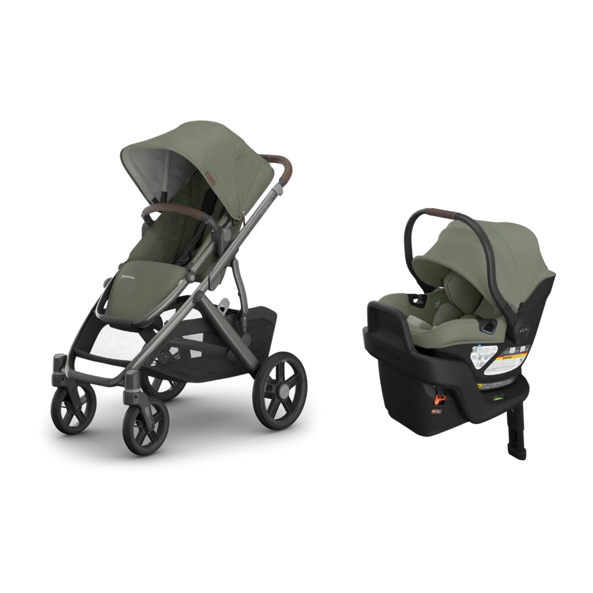 Vista V3 Stroller & Aria V2 Lightweight Infant Car Seat Travel System