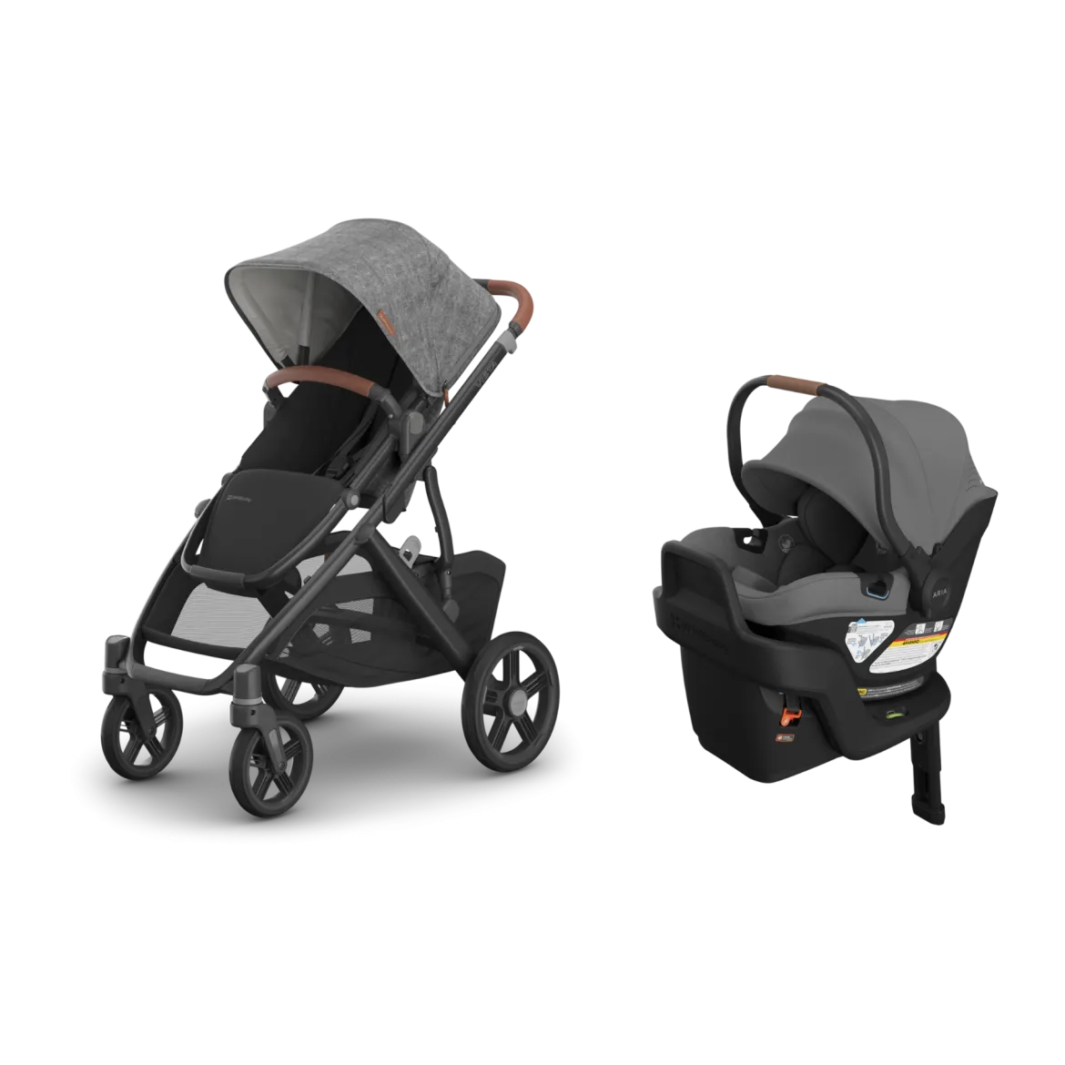 Vista V3 Stroller & Aria V2 Lightweight Infant Car Seat Travel System