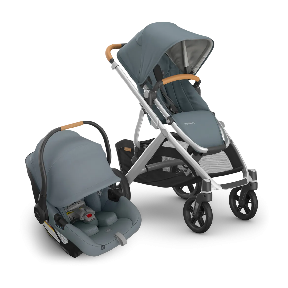 Vista V3 Stroller & Aria V2 Lightweight Infant Car Seat Travel System