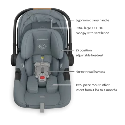 Vista V3 Stroller & Aria V2 Lightweight Infant Car Seat Travel System
