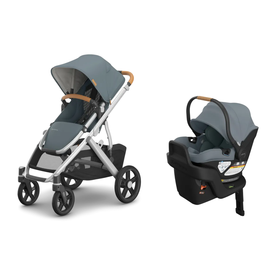 Vista V3 Stroller & Aria V2 Lightweight Infant Car Seat Travel System