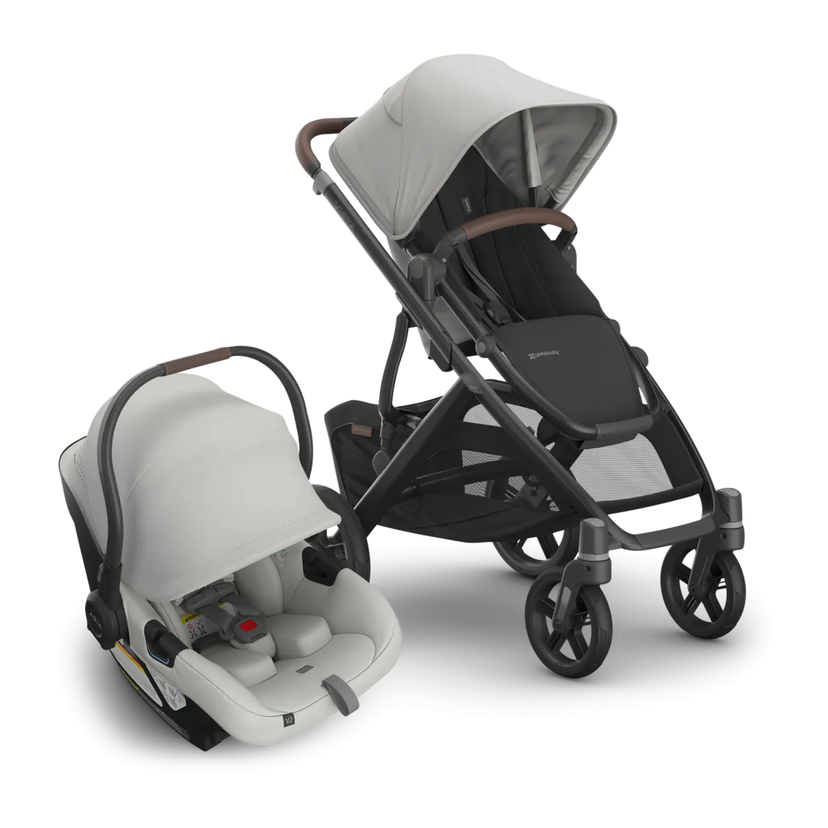 Vista V3 Stroller & Aria V2 Lightweight Infant Car Seat Travel System