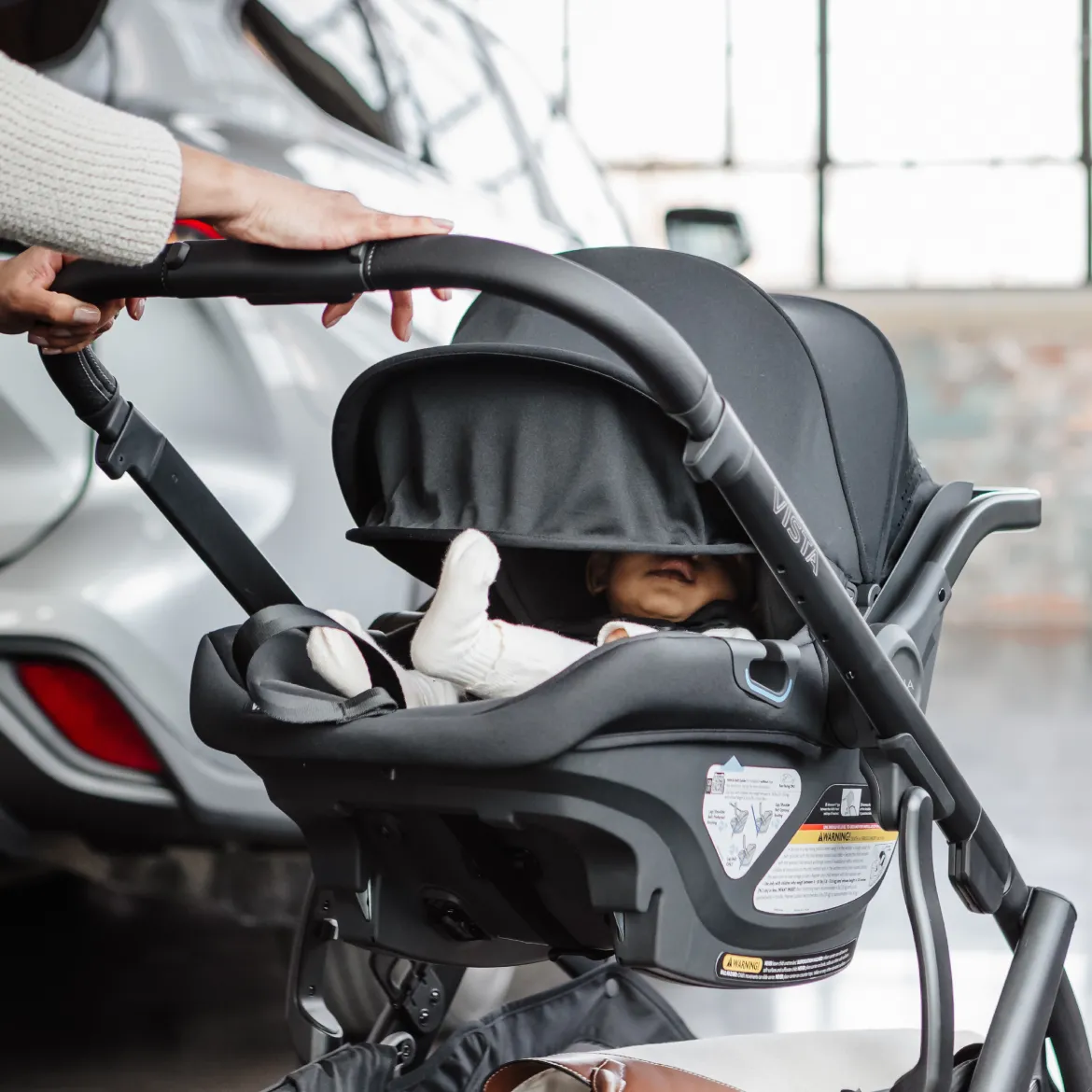 Vista V3 Stroller & Aria V2 Lightweight Infant Car Seat Travel System