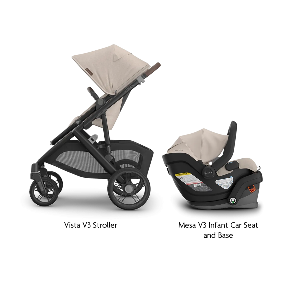Vista V3 Stroller & Mesa V3 Infant Car Seat Travel System