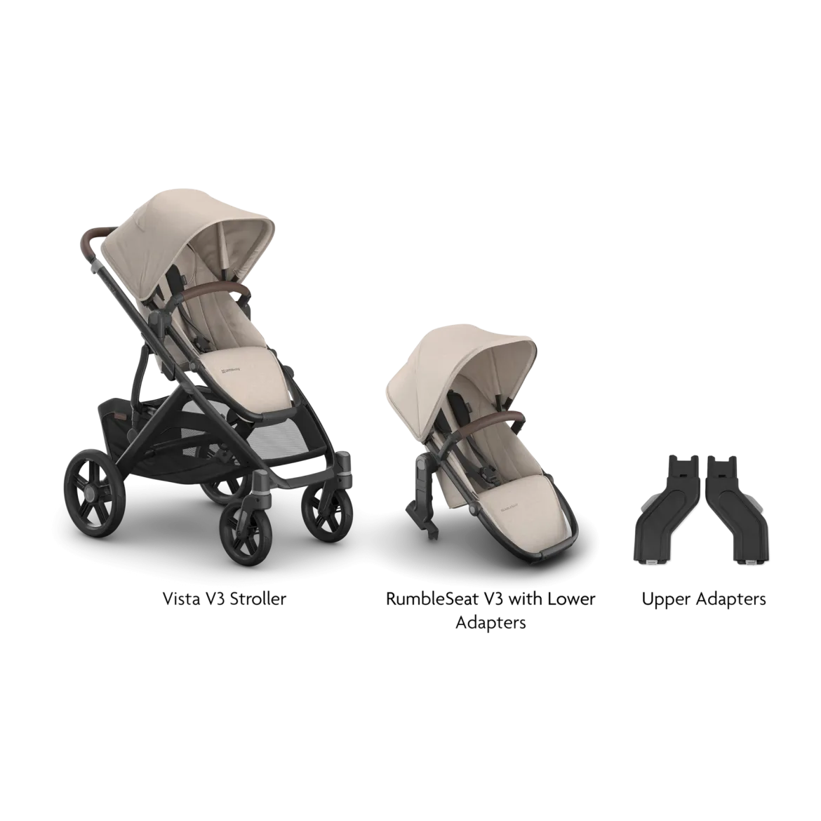 Vista V3 Stroller, RumbleSeat V3 & Upper Adapters