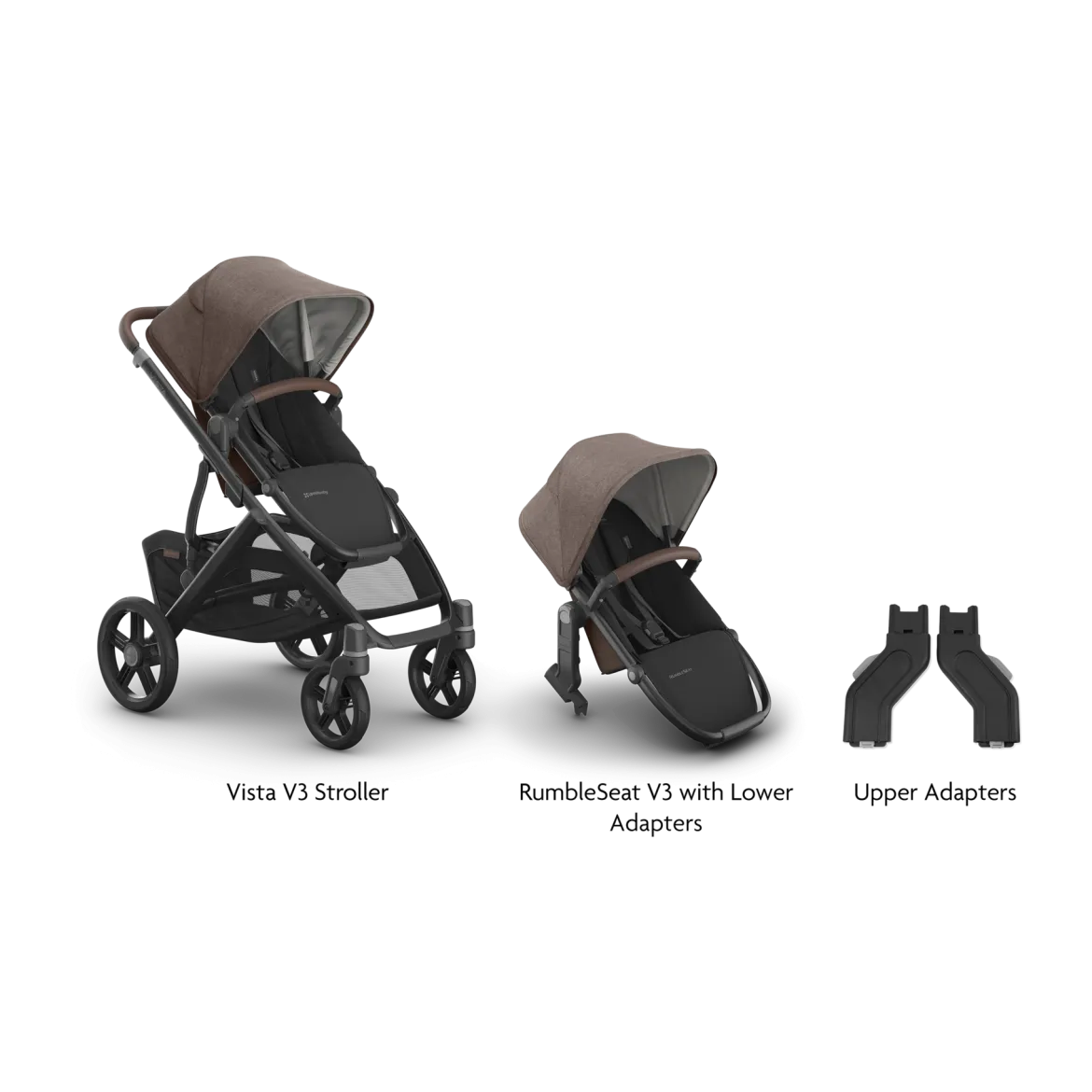 Vista V3 Stroller, RumbleSeat V3 & Upper Adapters