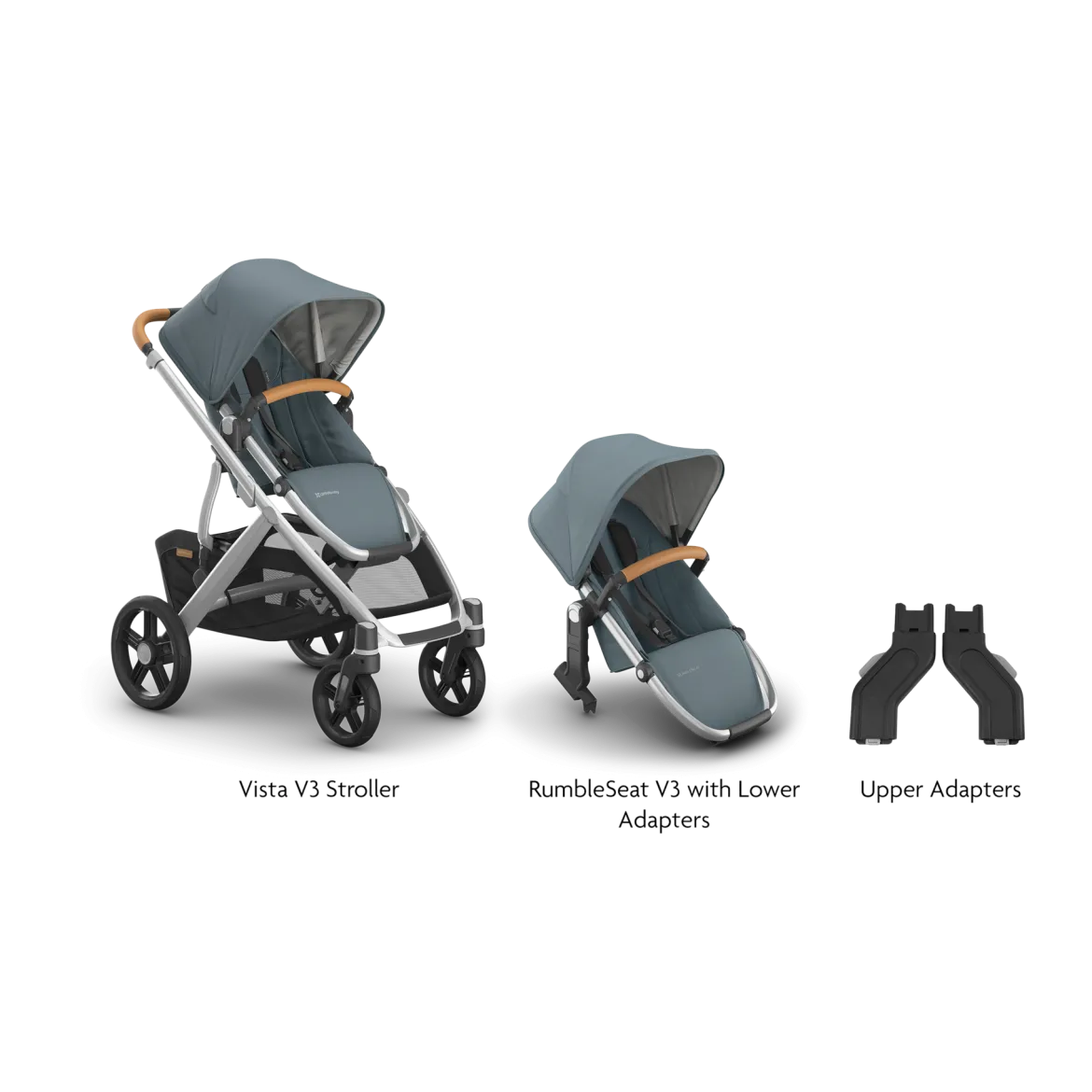 Vista V3 Stroller, RumbleSeat V3 & Upper Adapters