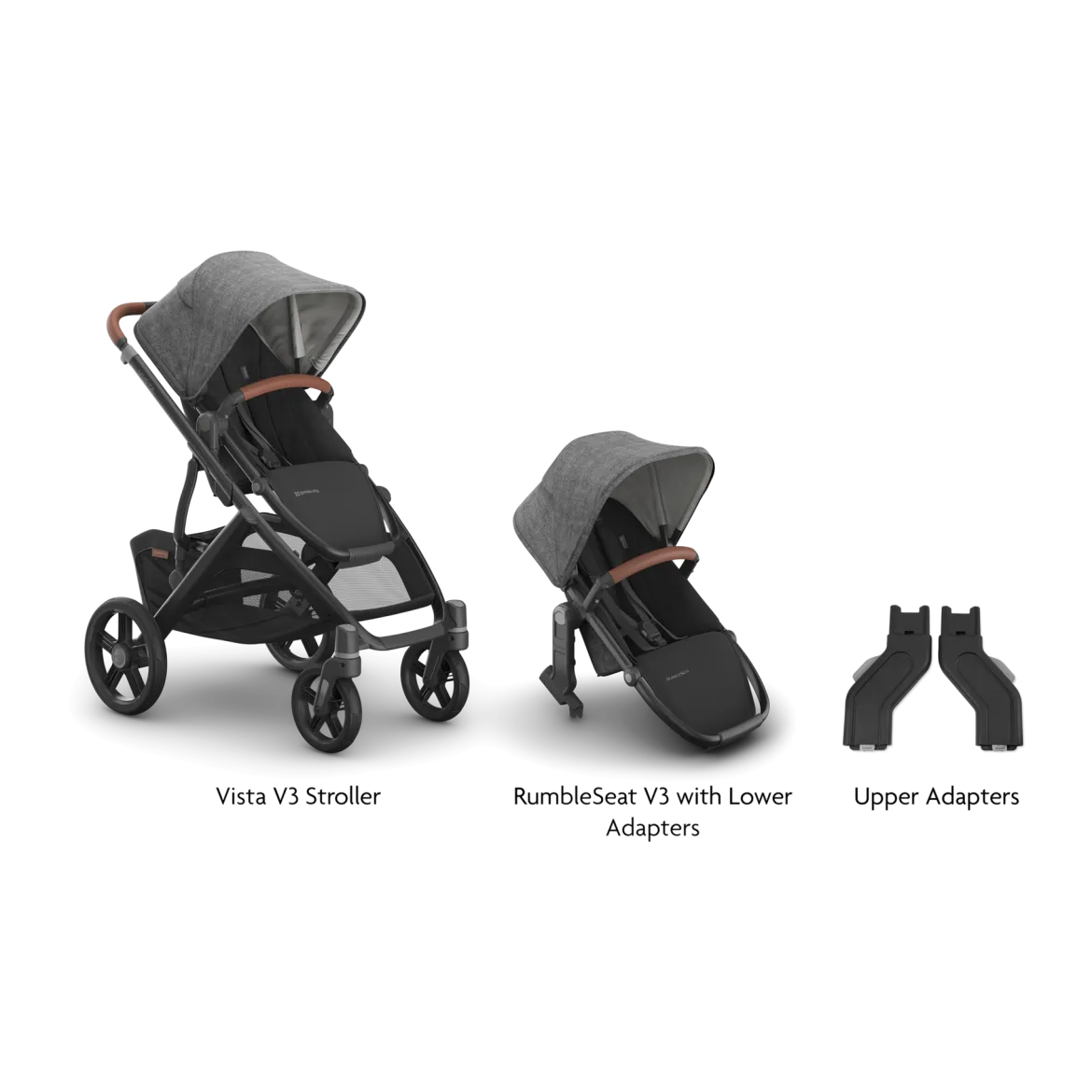 Vista V3 Stroller, RumbleSeat V3 & Upper Adapters