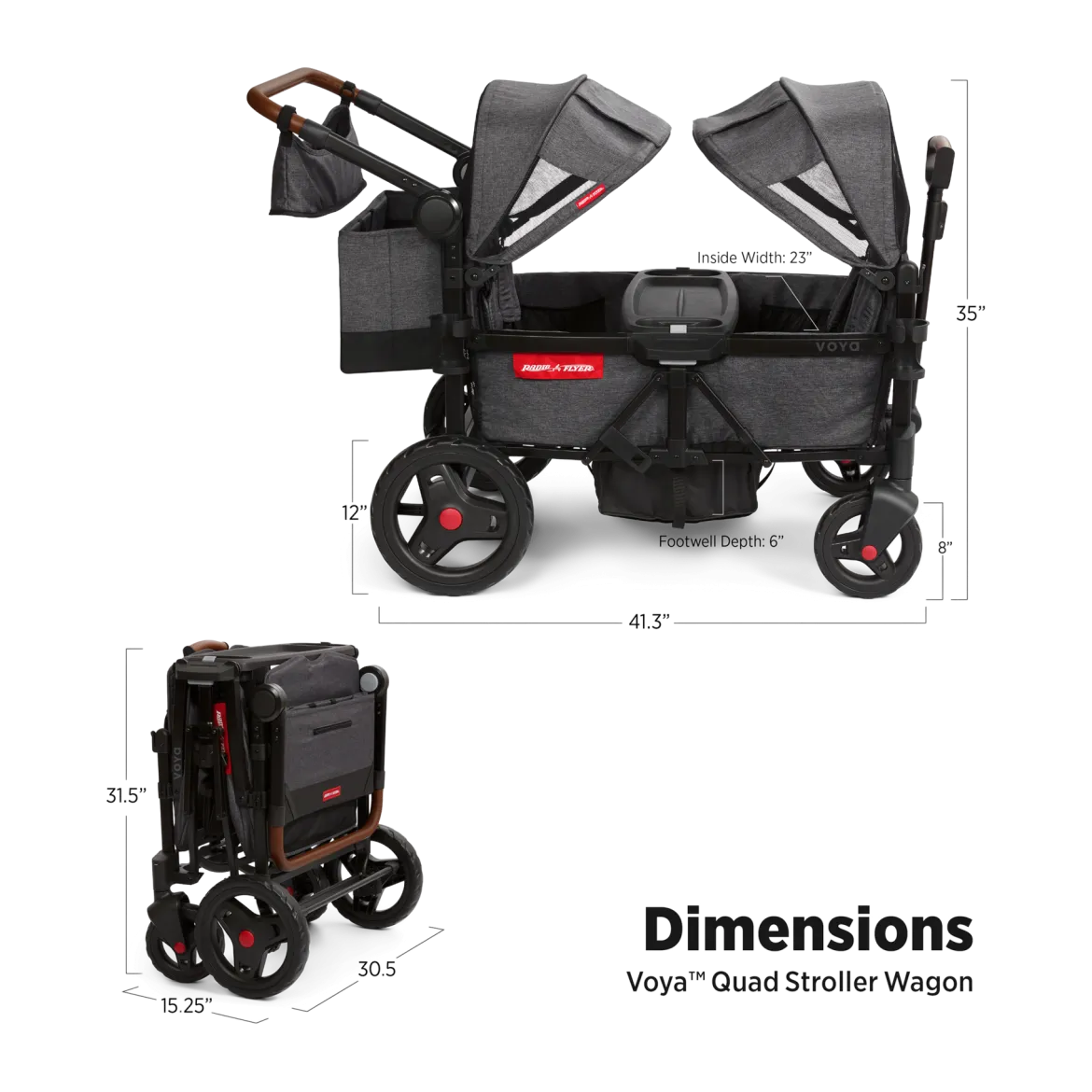 Voya Quad Stroller Wagon