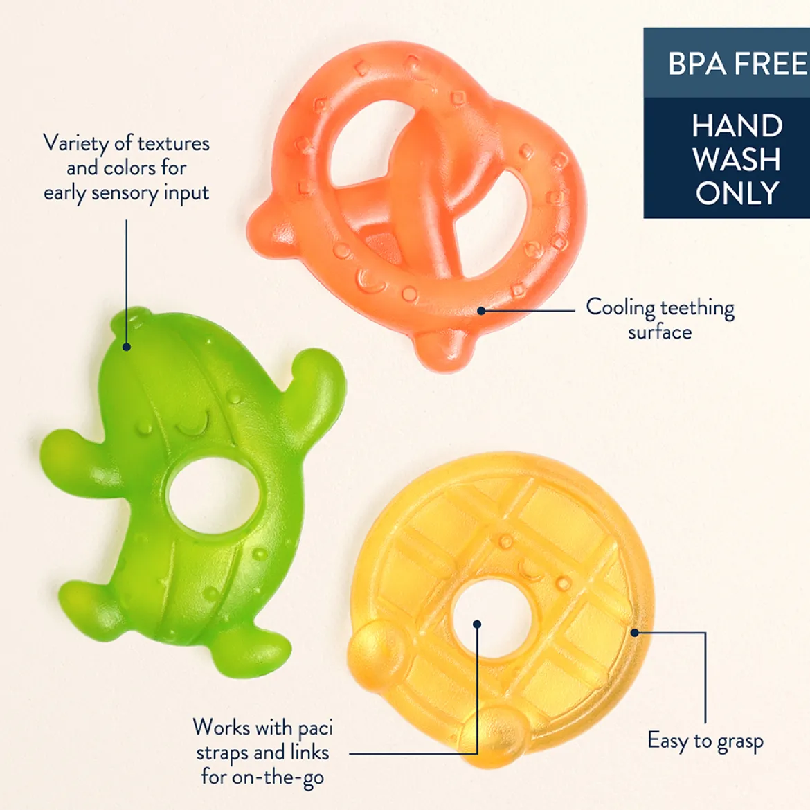 Water-Filled Teether (3 Pack)