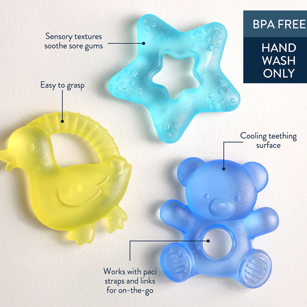 Water-Filled Teether (3 Pack)