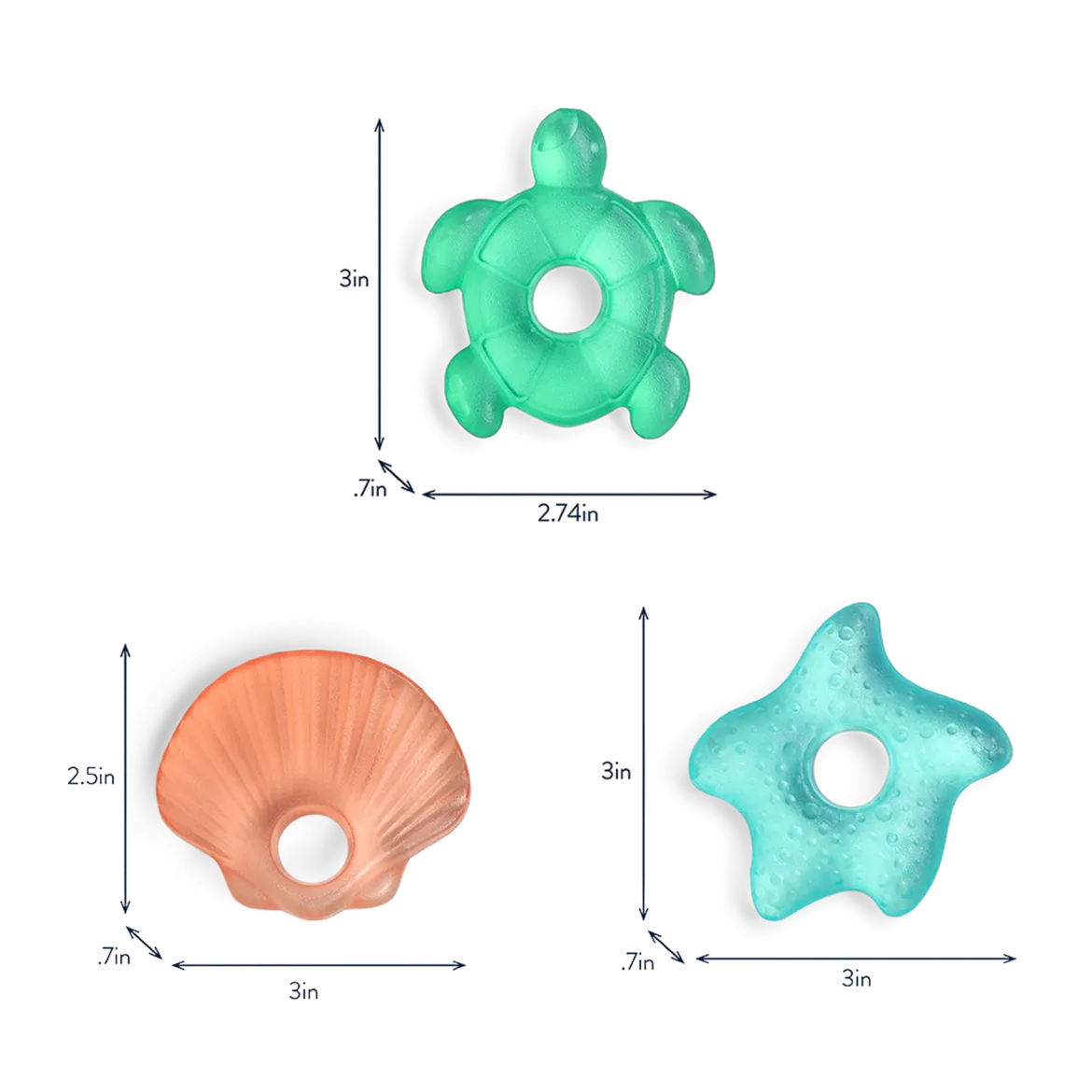 Water-Filled Teether (3 Pack)