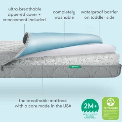 Waterproof Breathable Crib Mattress