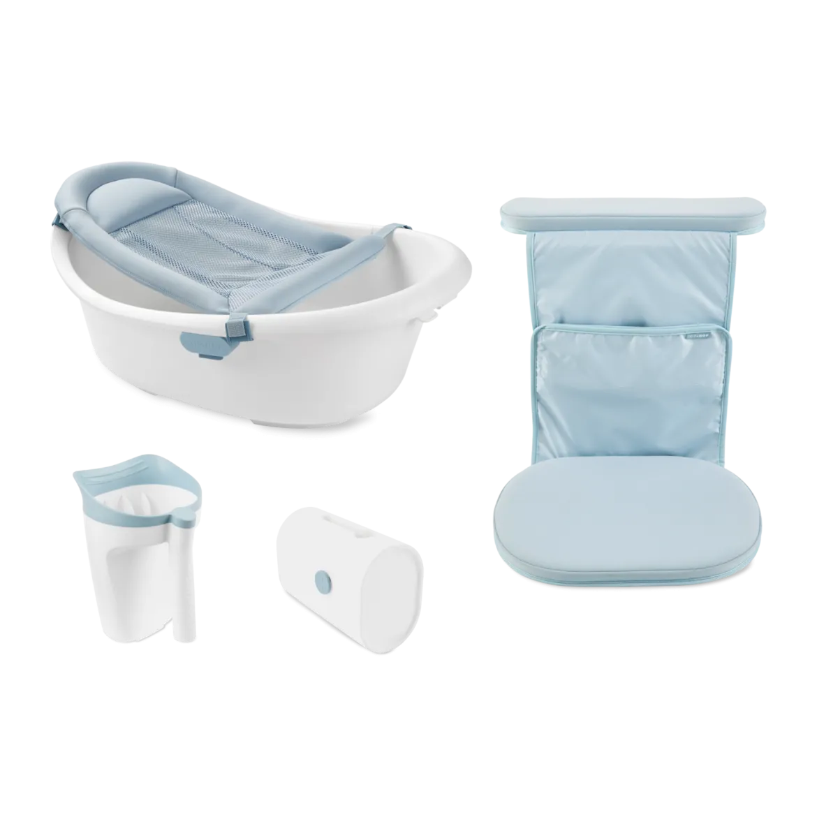 Wave 4-in-1 Bath Tub & Accessories Bundle
