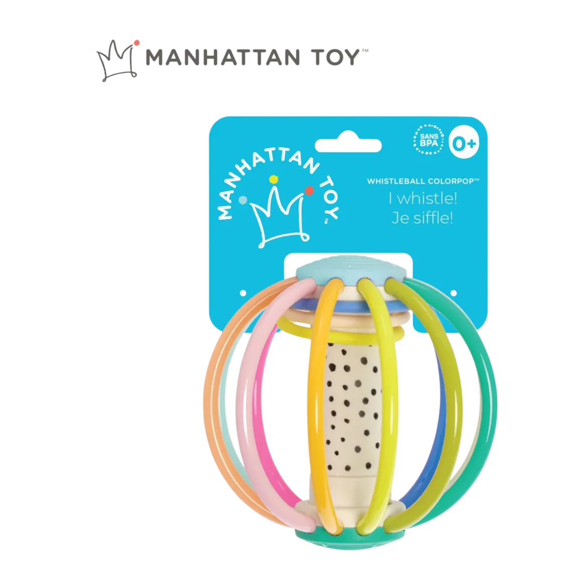 Whistle Ball Colorpop Rattle