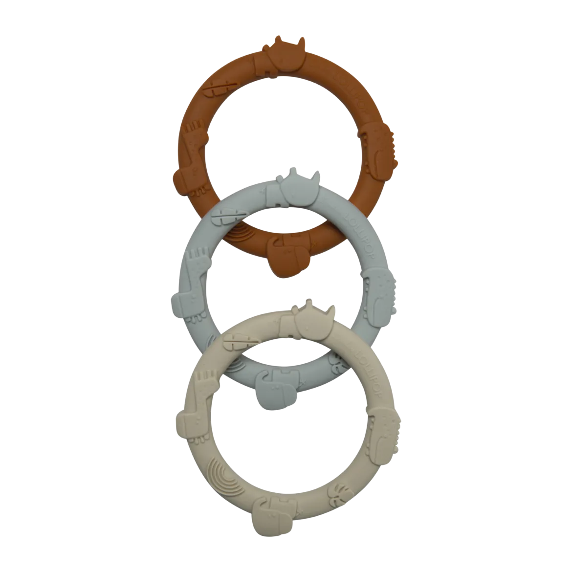 Wild Teething Ring Set