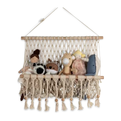 Willow Macrame Storage Wall Decor