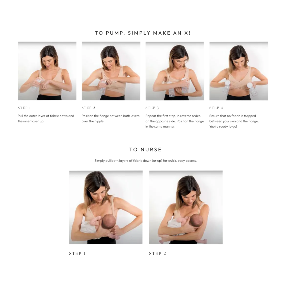 X Nursing + Hands - Free Pumping Bra Bundle (3 pack)