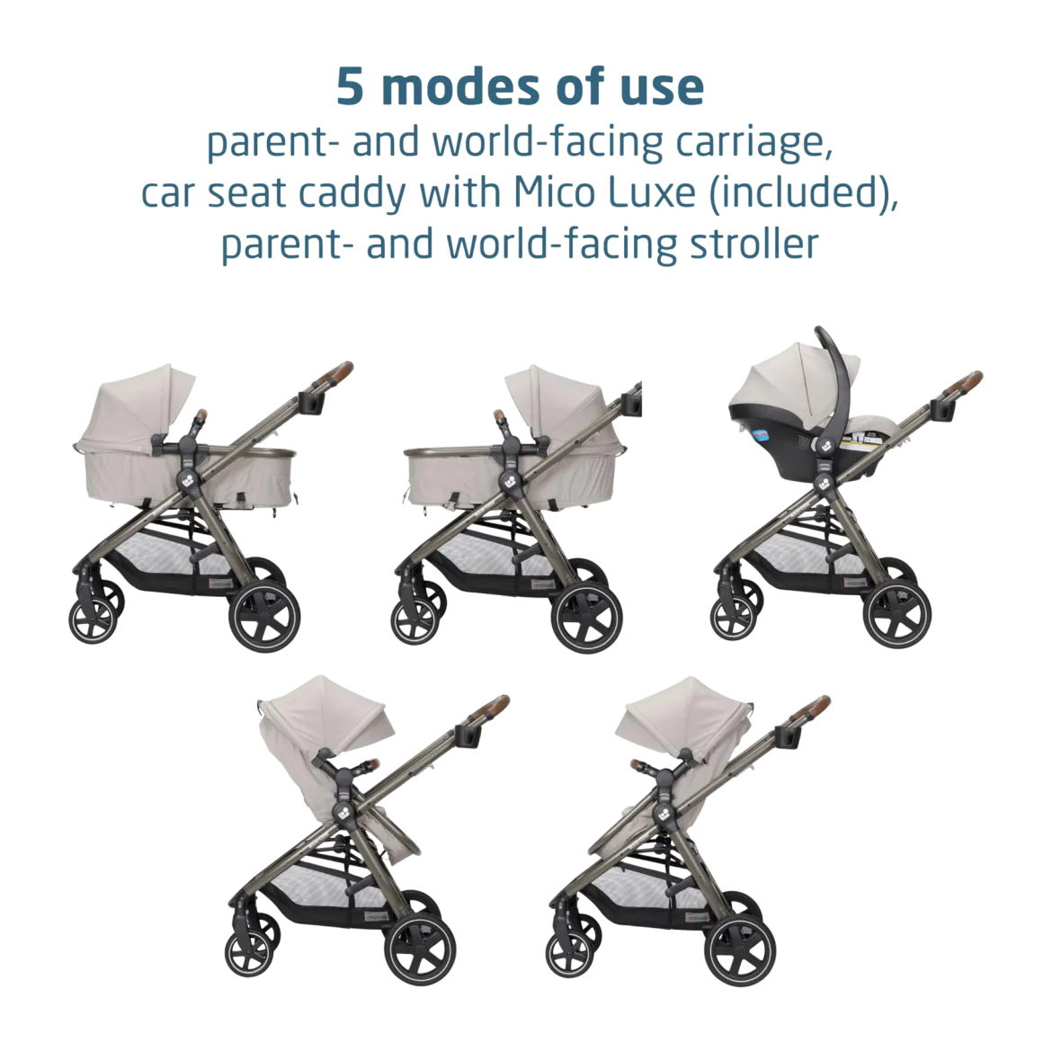 Zelia 2 Luxe 5-in-1 Modular Travel System
