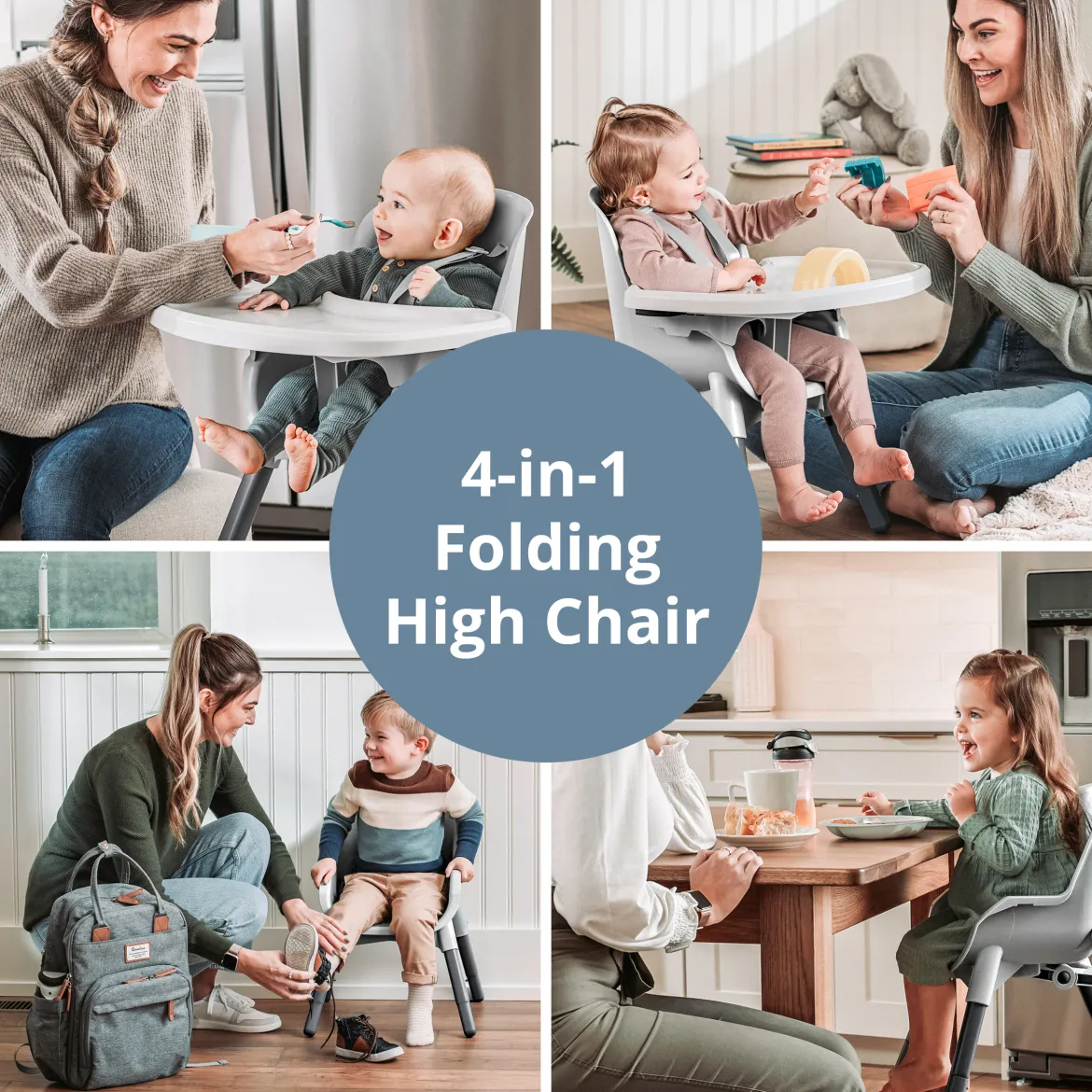 Zest 4-in-1 Folding High Chair